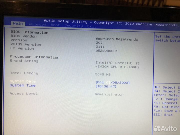 Asus K53S i5-2450M/2gb/Geforce 520mx 1gb