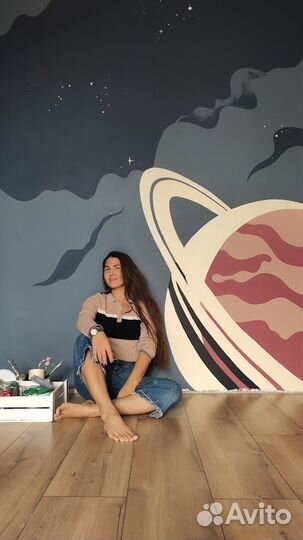 Художественная роспись и граффити стен детской