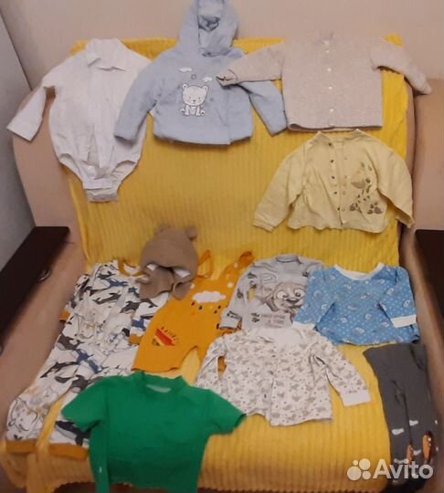 Детские вещи пакетом для мальчика 80