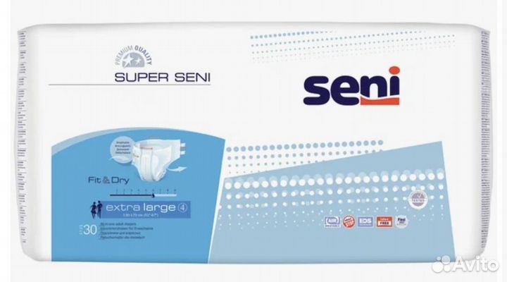 Памперсы для взрослых 4 размер xl