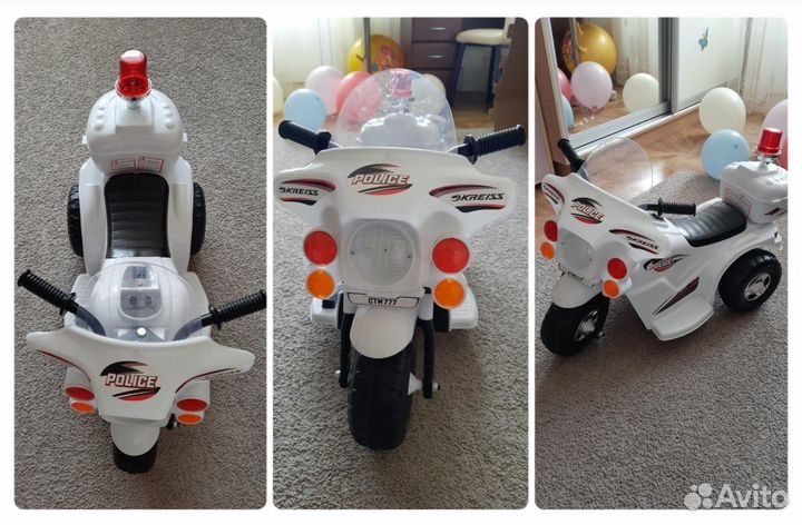 Детский мотоцикл на аккумуляторе бу