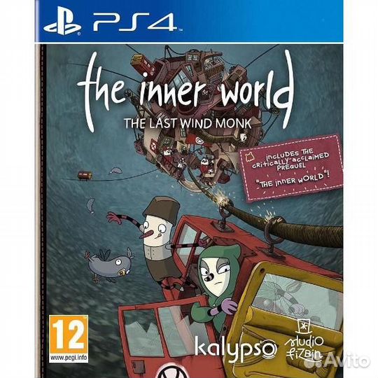 PS4 диск The Inner World The Last Wind Monk, новый
