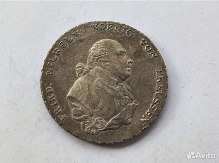 1 Талер 1796 А Пруссия Фридрих Вильгельм II