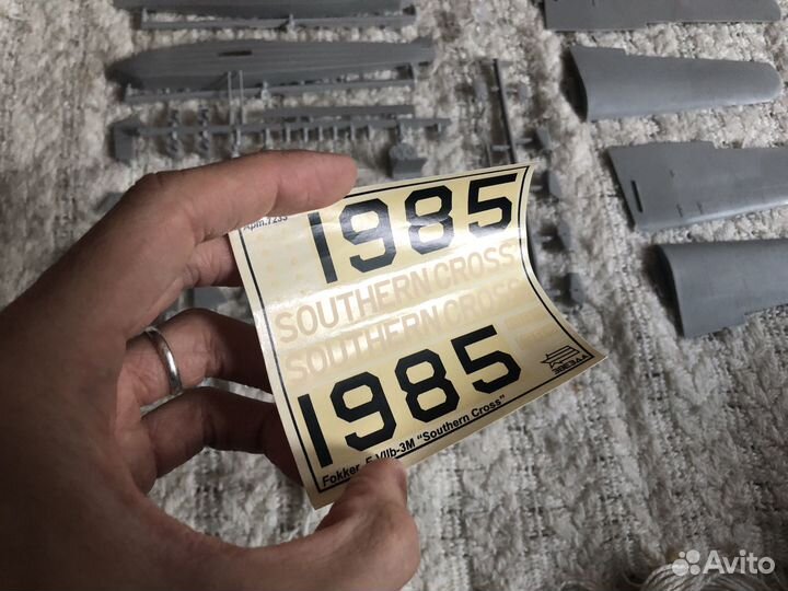 Сборная модель самолёт Фоккер F-VII Южный крест