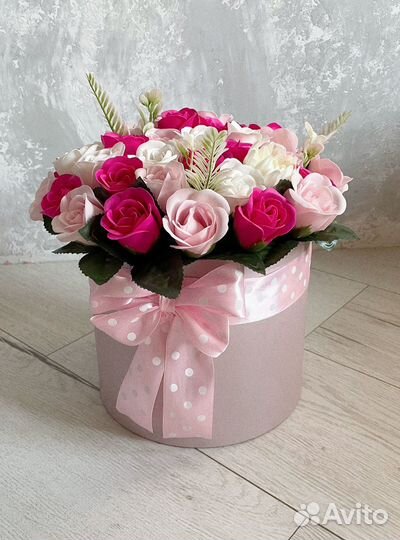 Букет из мыльных роз