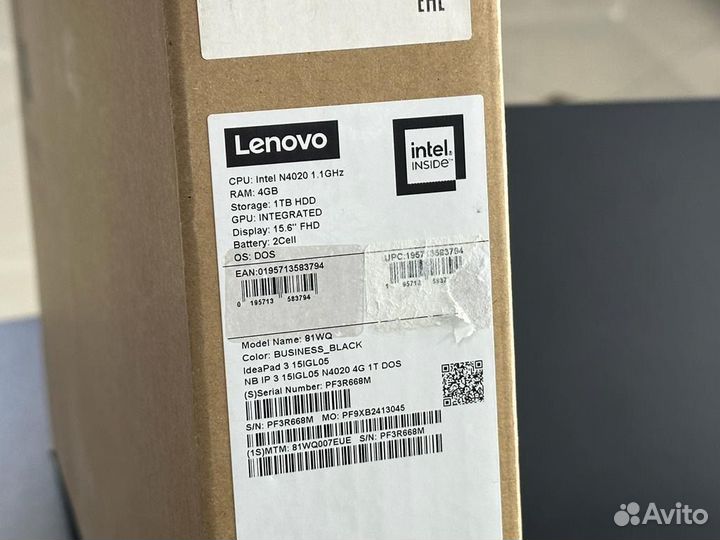 Новый note Celeron 4020/HDD 1000/ozy 4