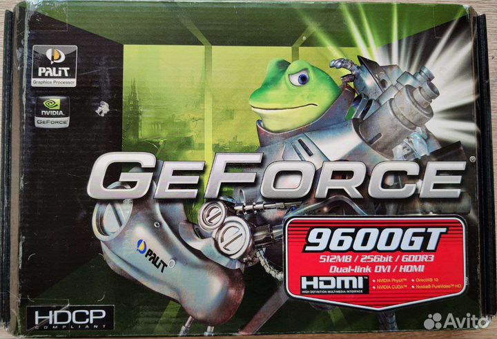 Palit Nvidia GF 9600 GT 512 MB DDR3 hdmi BOX