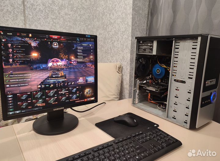 Игровой пк/Intel Core i5-4670/Radeon RX 560 4 gb