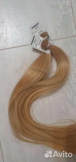 Волосы для наращивания 40 см блонд