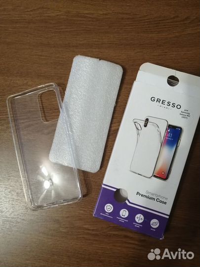 Чехол бамбер силиконовый прозрачный на Samsung gal