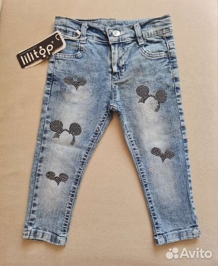 Джинсы для девочки 98