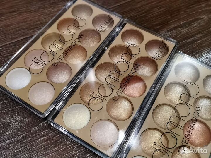 Перламутровая палетка теней 10 цветов