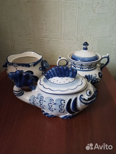 Гжель СССР посуда