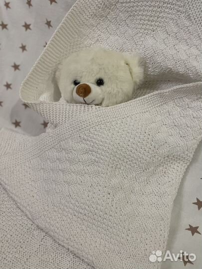 Плед детский вязаный