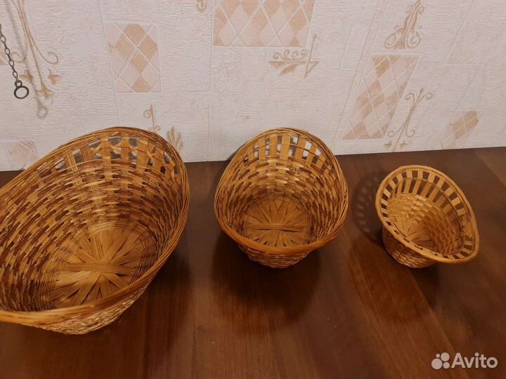 Посуда плетеная новая