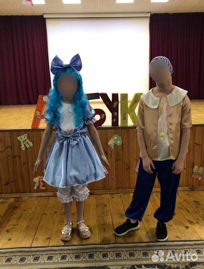 Костюм мальвины, в идеальном состояни, 5-8лет