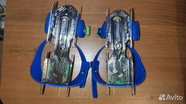 Двухполозные детские коньки на обувь