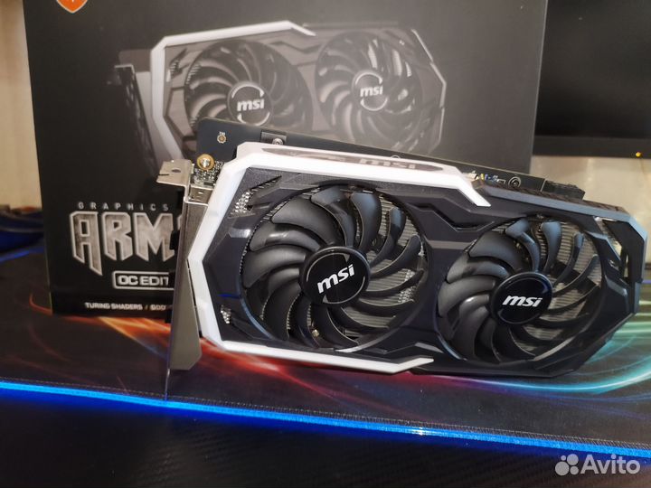 Видеокарта gtx 1660 TI MSI armor OC 6GB /обмен