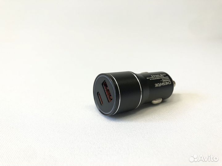 Зарядка в прикуриватель USB Type-C