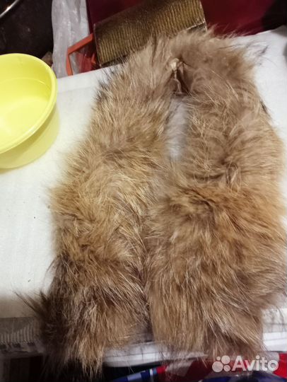Меховой воротник лиса рыжая