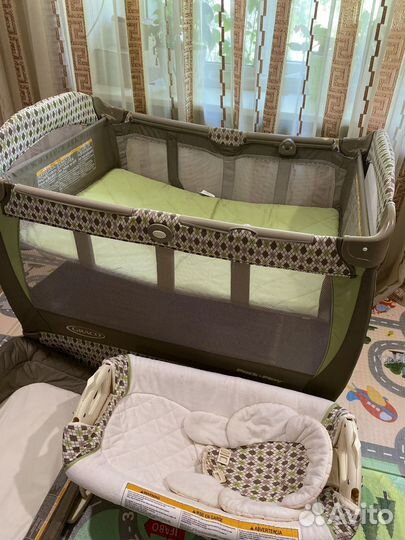 Детская кроватка-манеж graco от 0