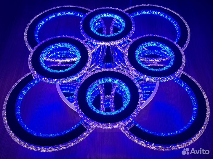 Светодиодная люстра 8040/4+4 CHR