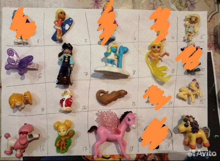 Киндер игрушки много разных старые серии обмен