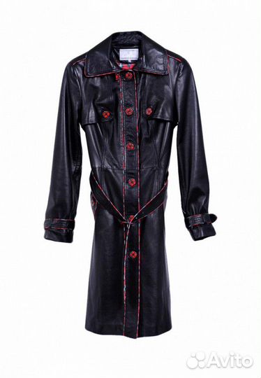 Кожаный плащ carnelli