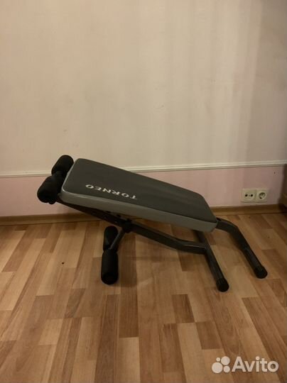 Скамья для пресса и гиперэкстензии+турник двер