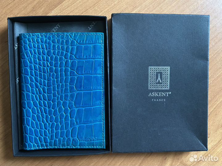 Бумажник водителя нат.кожа