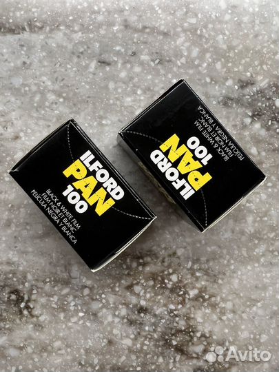 2шт просроченая фотопленка Ilford Pan 100