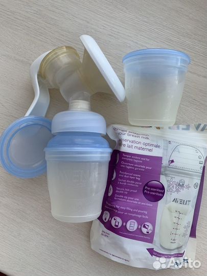 Молокоотсос ручной philips avent Пакеты Накладки