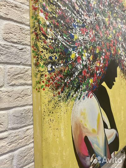 Картина «яркая Африка». 60*80