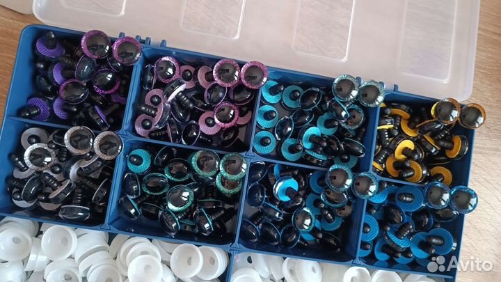 Глазки для игрушек цветные 18мм