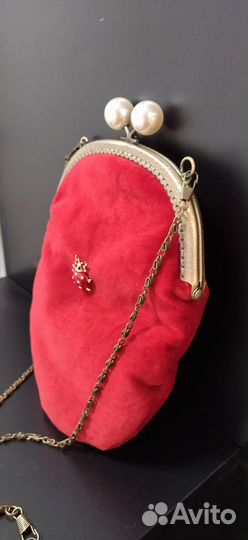 Сумочка натуральный х/б бархат