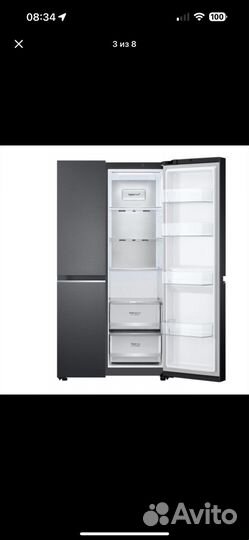 Холодильник (Side-by-Side) LG GC-B257sbzv