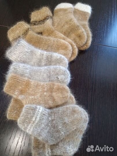 Носки детские из собачьей шерсти
