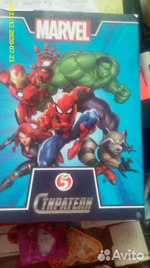 Стиратели - ластики Marvel