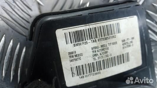 Подушка безопасности пассажира BMW X3 F25 (86L21IU02)