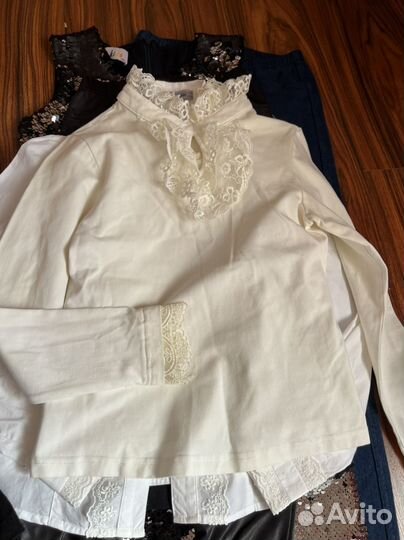 Детские вещи пакетом для девочек на рост 128