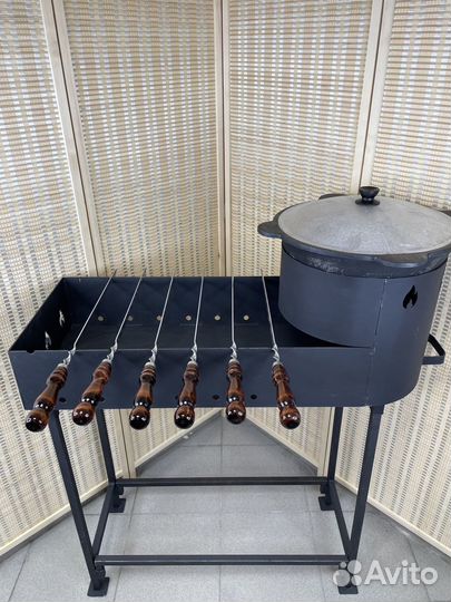 Мангал c подказанником 8-10 литров