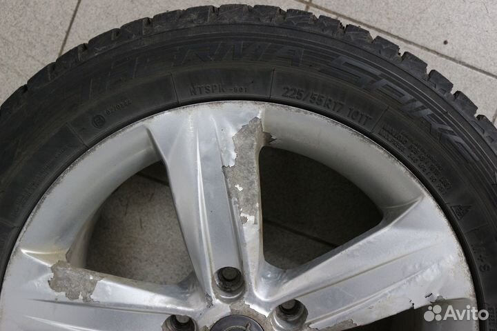 Колеса б/у 225/55 R17 101T Nitto Therma Spike