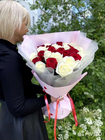 Цветы розы букет