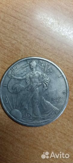 Монета США 1 доллар 1901 год