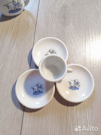 Набор кукольной, стеклянной посуды