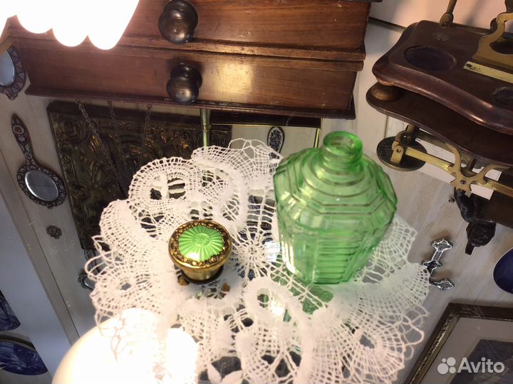 Флакон антиквариат англия эмаль клейма