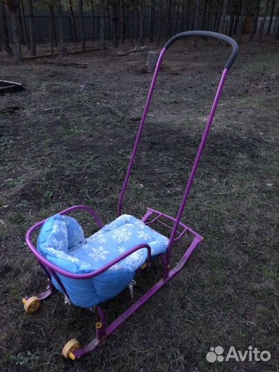 Детские санки коляска