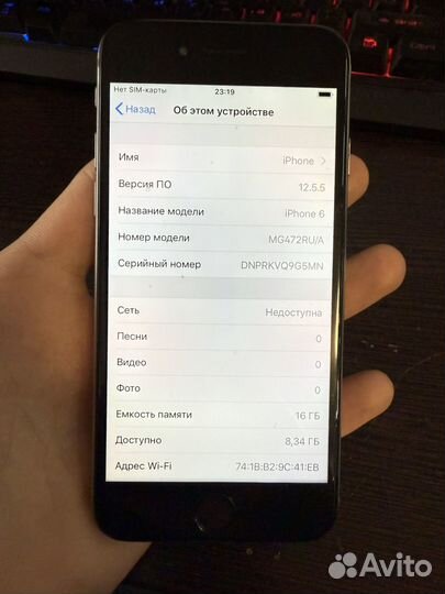 iPhone 6, 16 ГБ