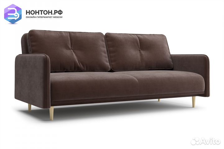 Диван книжка Эстет коричневый