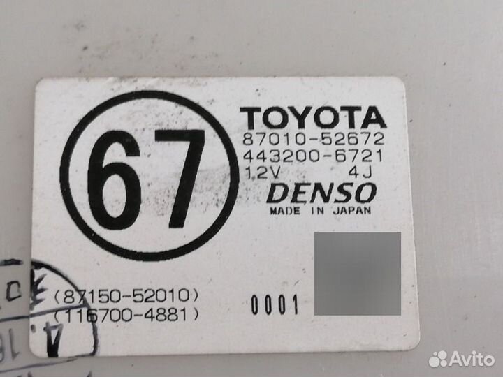 Печка салона Toyota Succeed NCP58G 1nzfe 2007